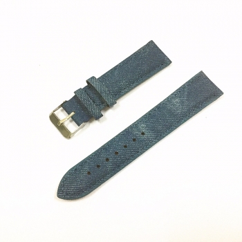 Uhrenarmband iLchev # 9-27 - Jeansstoff blau - Bandlänge 19 cm - Breite 2 cm - Kopie - Kopie